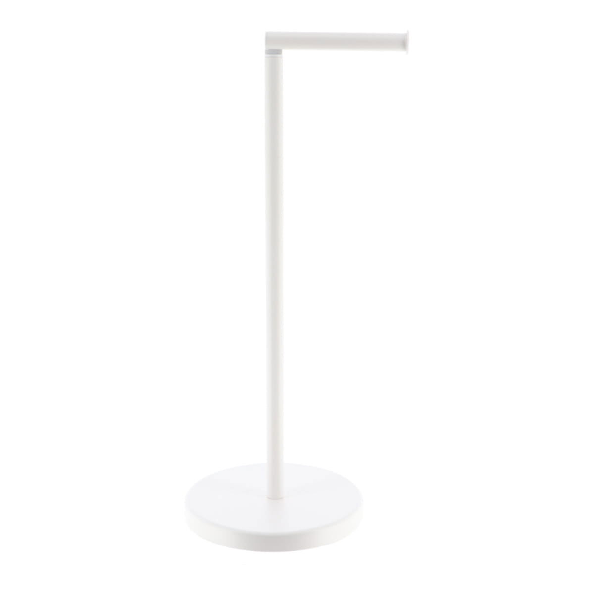 Suporte porta rolos wc branco em metal