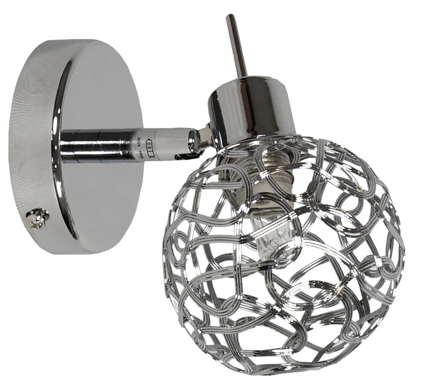 Kinkiet srebrny PUZZLE 1xG9x40W wym:10,5x8x11cm IP20 Candellux
