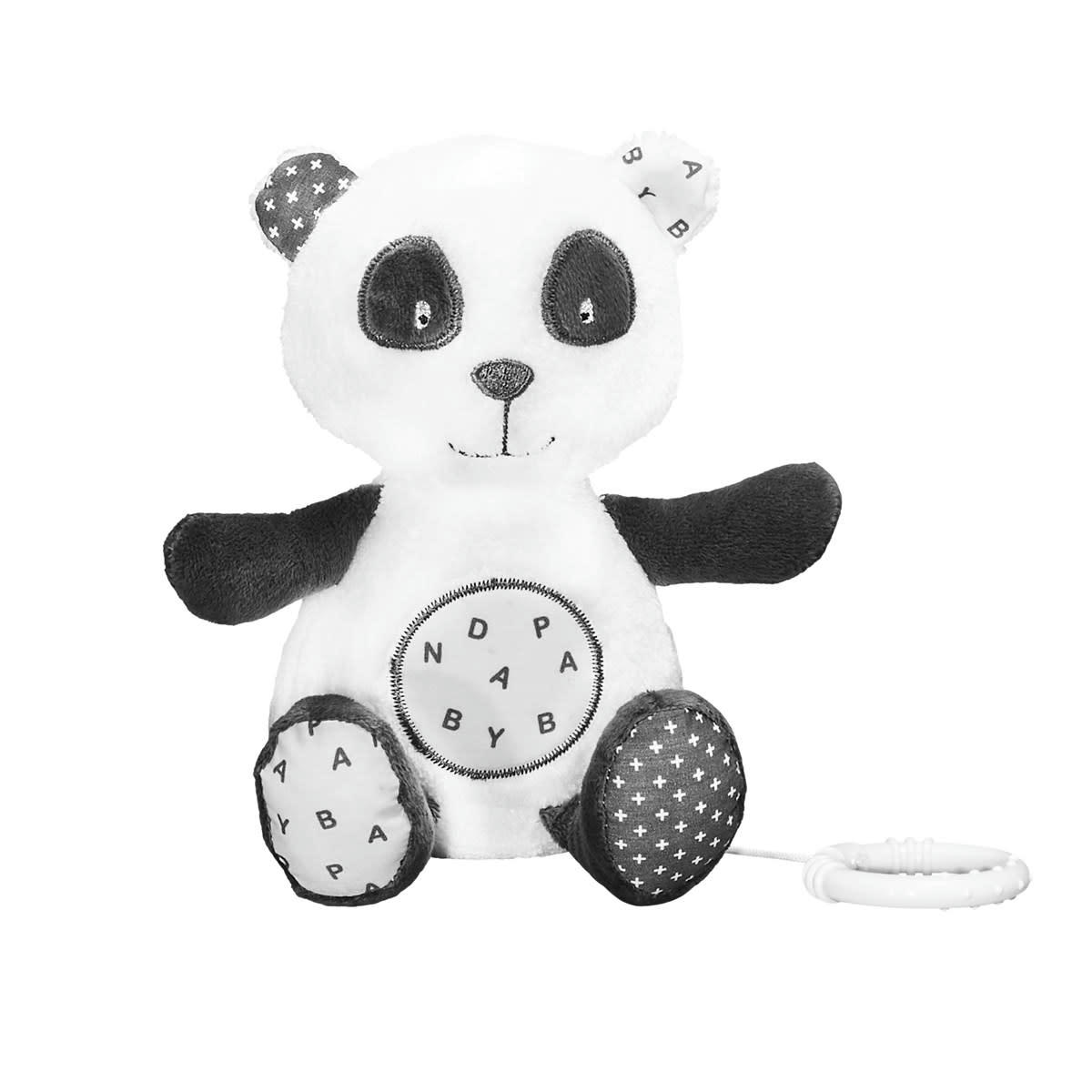 CHAO CHAO - Peluche mini musical en velours gris