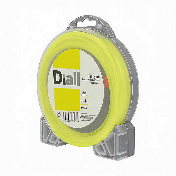 Fil de nylon rond 1.3mm 15m Diall pour coupe-bordure
