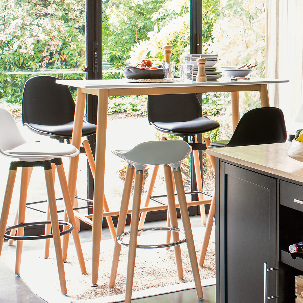 Bar stool "Maxon" White