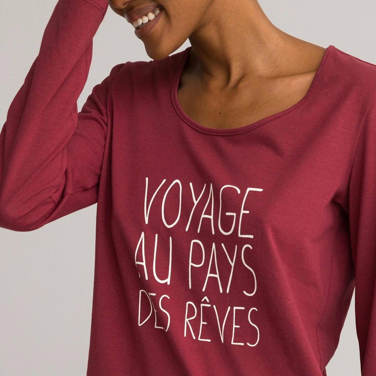 Pyjama manches longues en jersey de coton