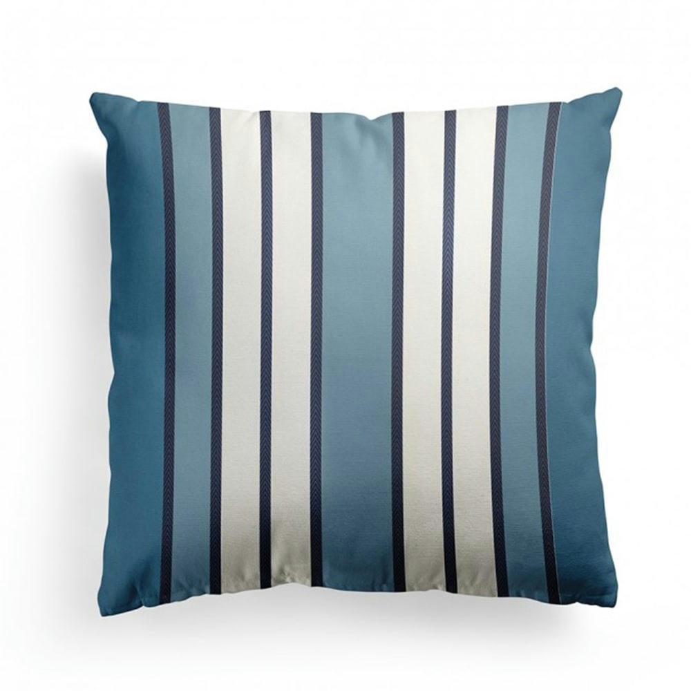 ESPELETTE - Housse de coussin coton Bleu 40x40 cm
