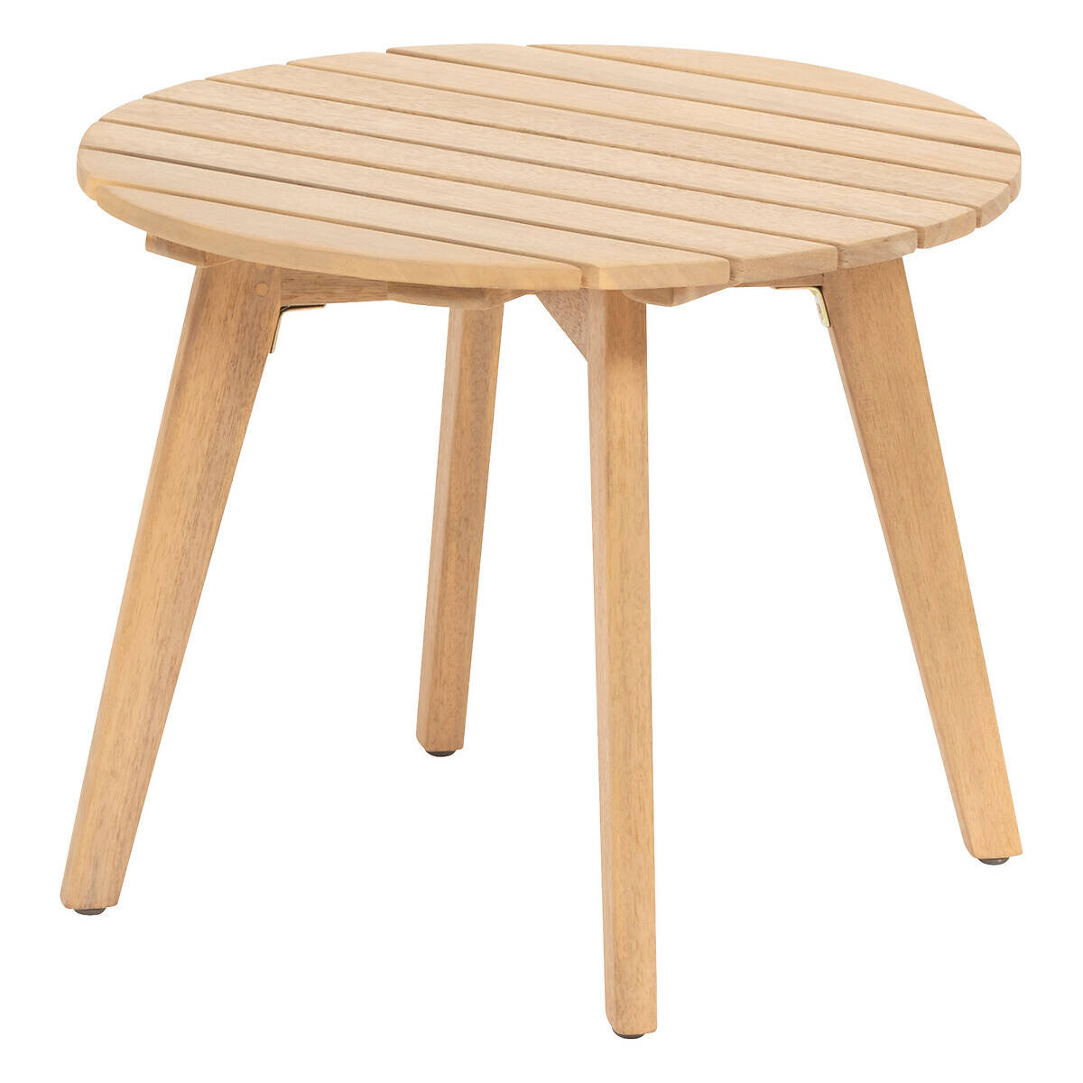 Stolik ogrodowy z drewna akacji OLVINIA, Ø 40 cm