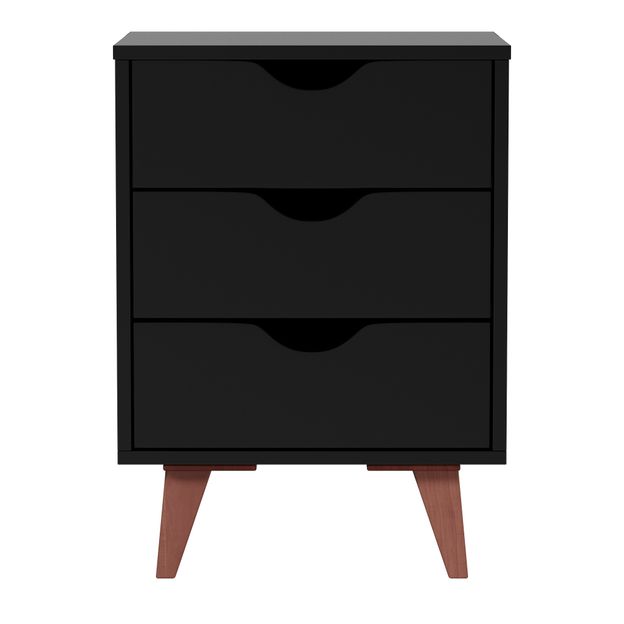 MESA DE CABECEIRA 3 GAVETAS LIN