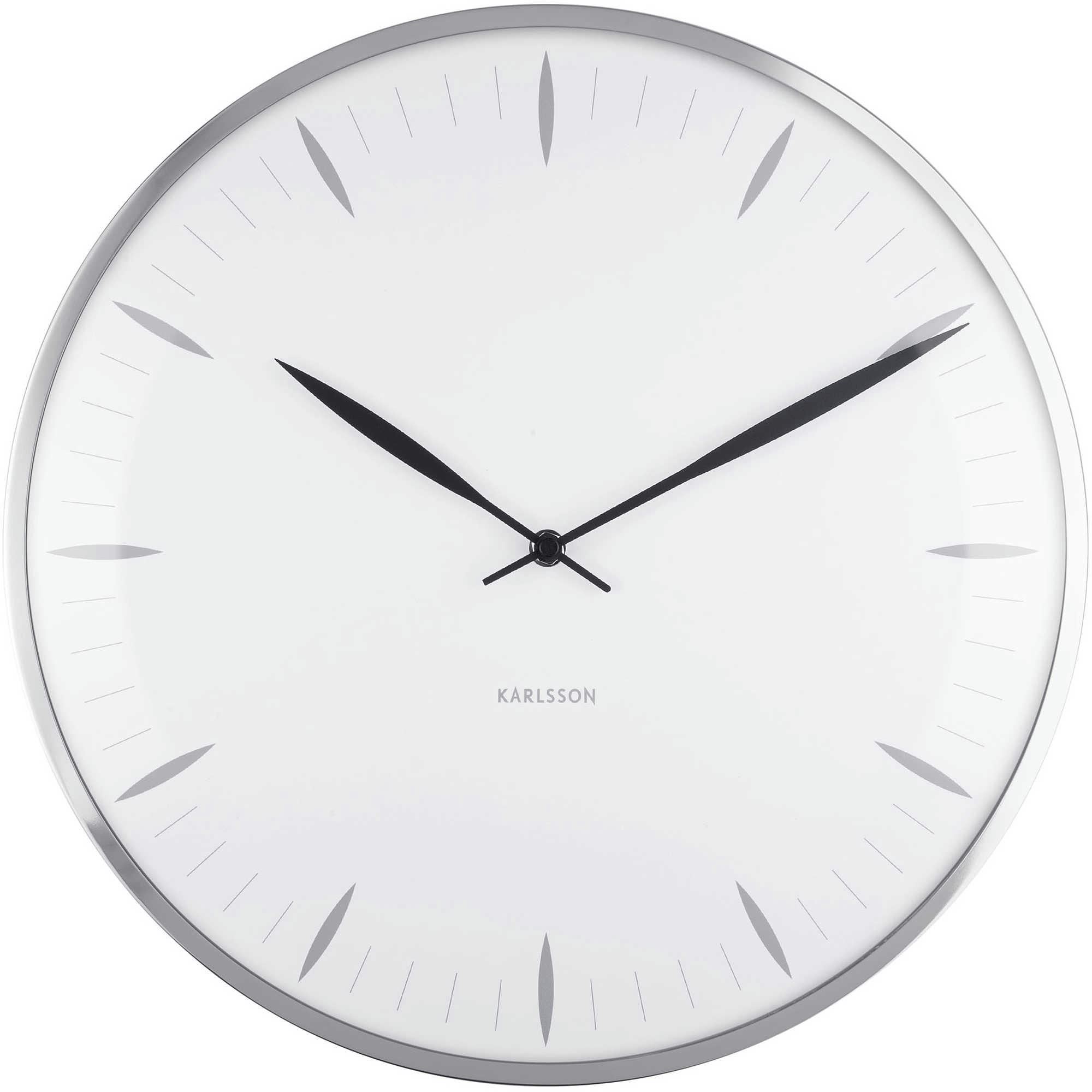 WALL CLOCK - Horloge murale diam. 40 cm blanc