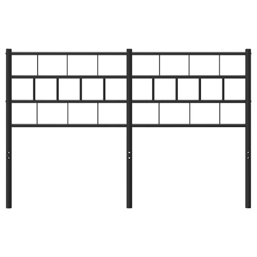 NNEVL Metal Headboard Black 152 cm