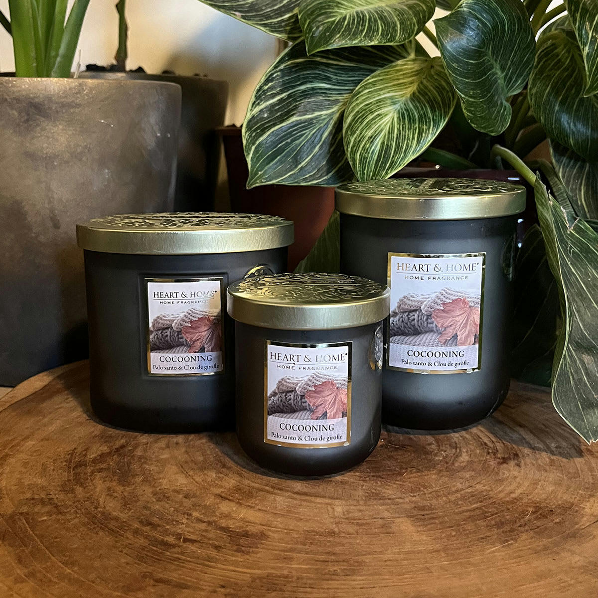 - Grande Bougie à la cire de soja Cocooning