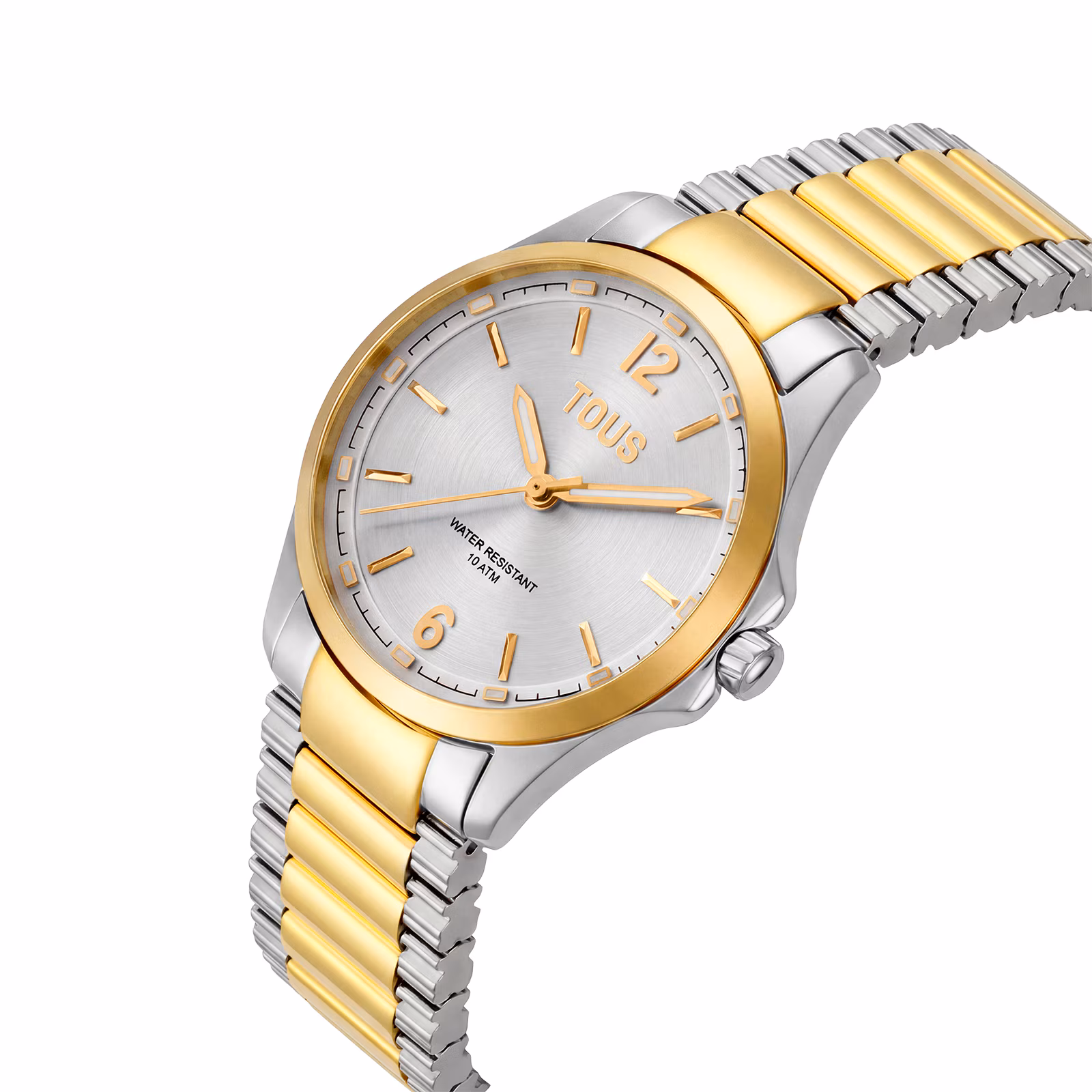 Reloj analógico con brazalete de acero y acero dorado DRIVE NEW