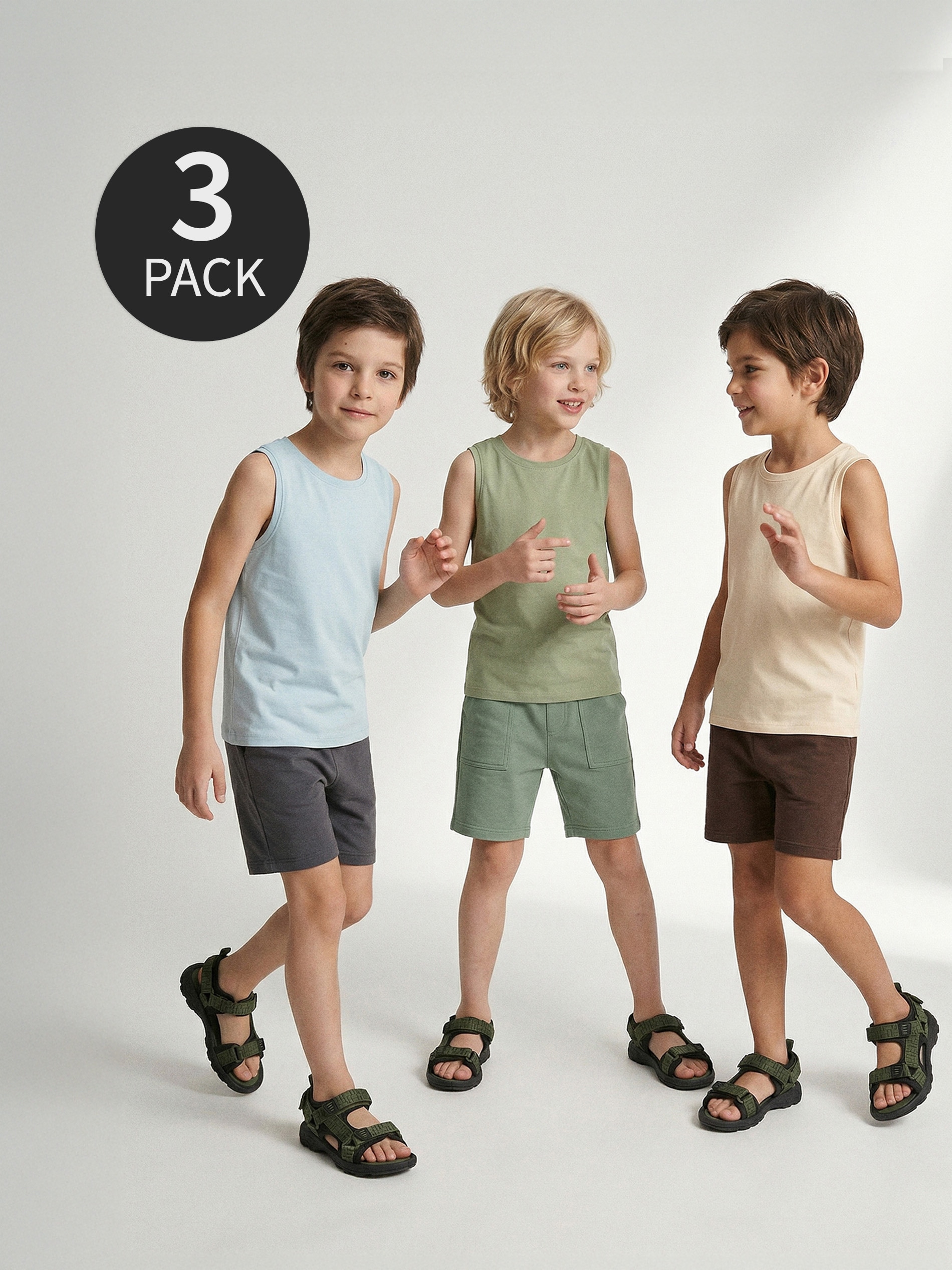 Bawełniane koszulki 3 pack