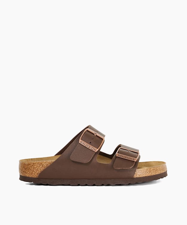 Arizona Bfbc Brown - Leather Double Buckle Sandals