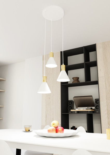 Lampa Wisząca Rosa 3 Prem Wh