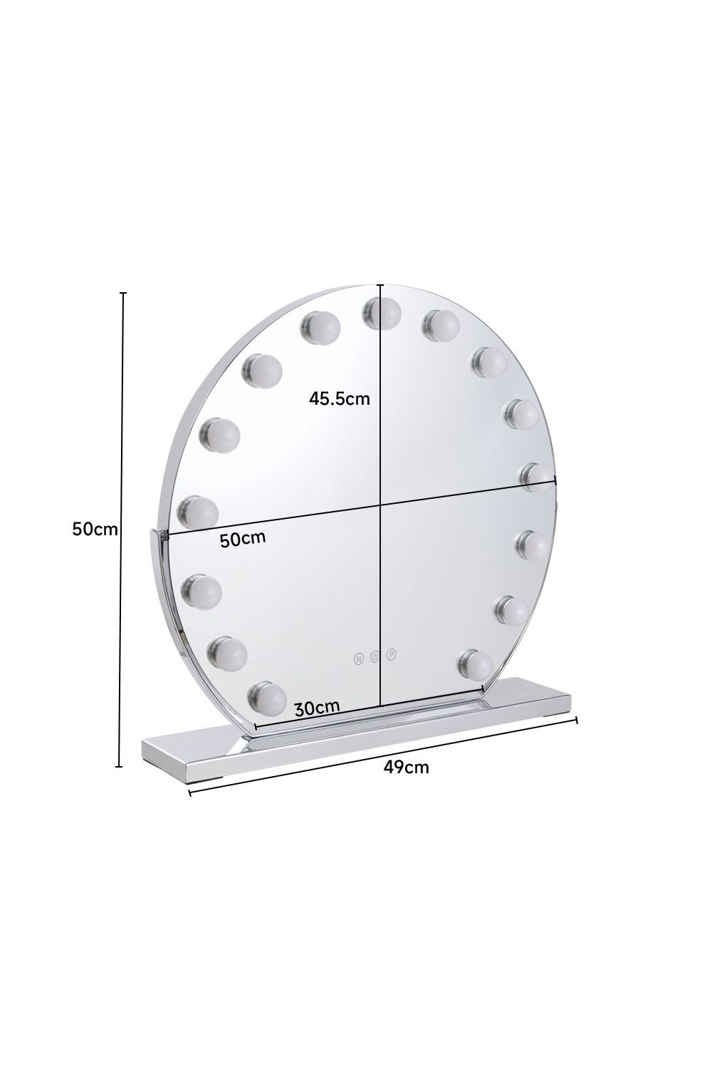 Living and Home Makeup Mirror with LED Lights and 3 Colour Modes