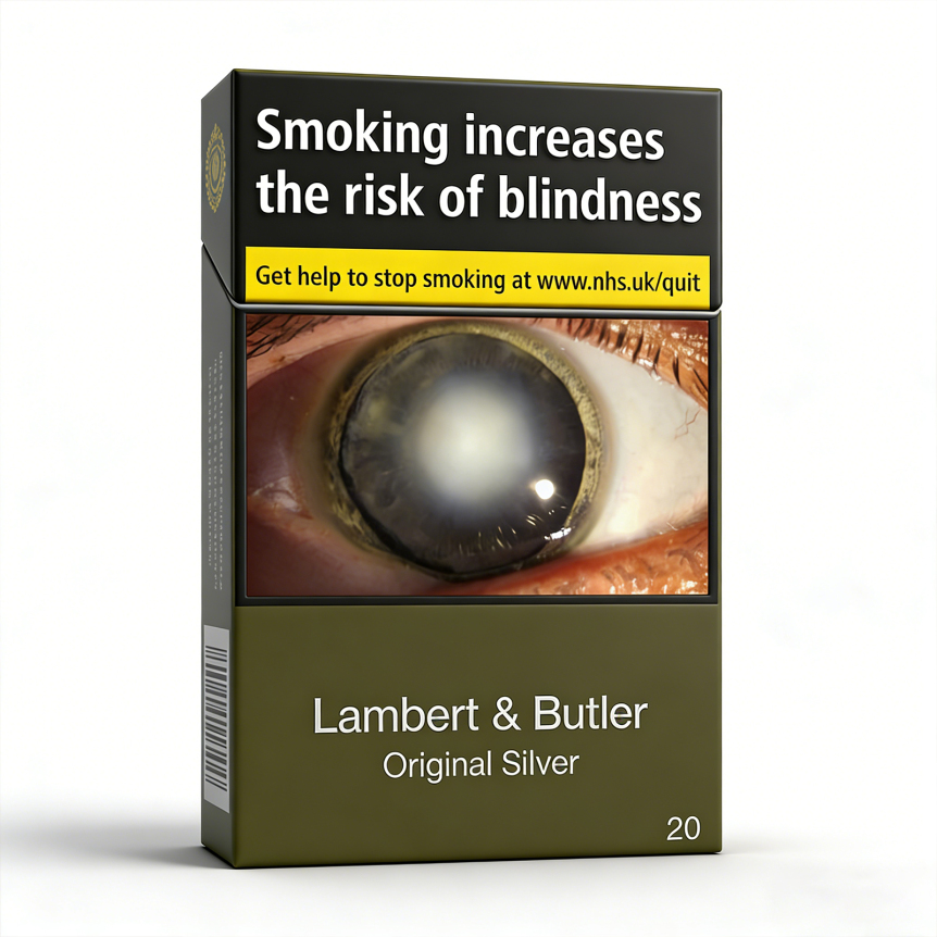Lambert & Butler Original Silver 20s Cigarettes x 10 Packs /1 Carton