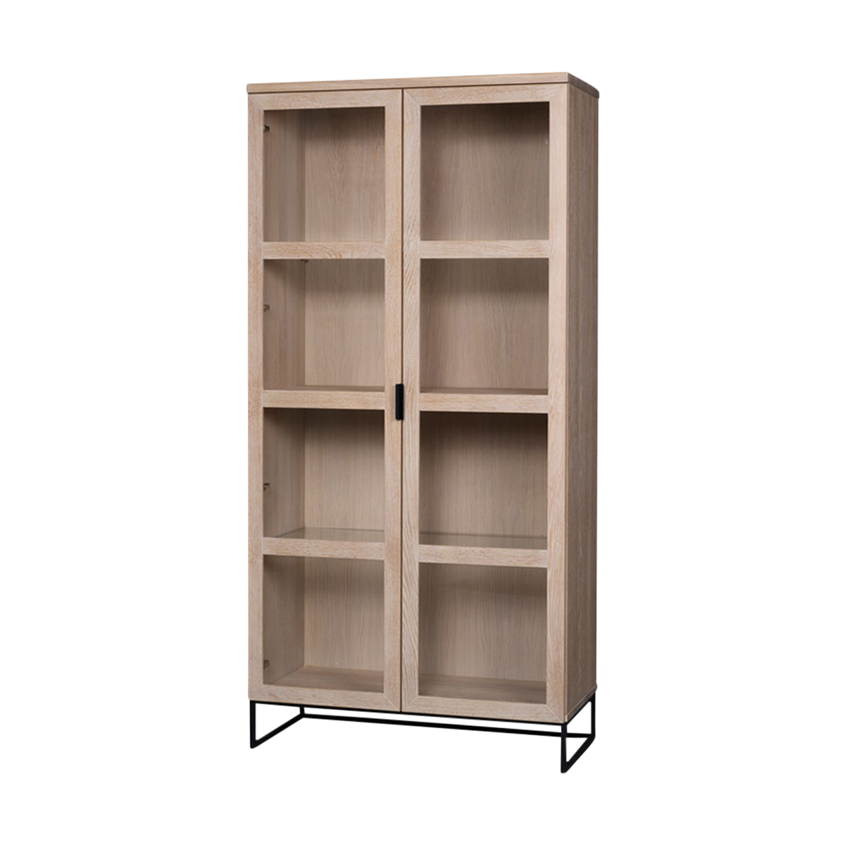 Rowico Home Everett Houten Vitrinekast - H 195 cm - Whitewash