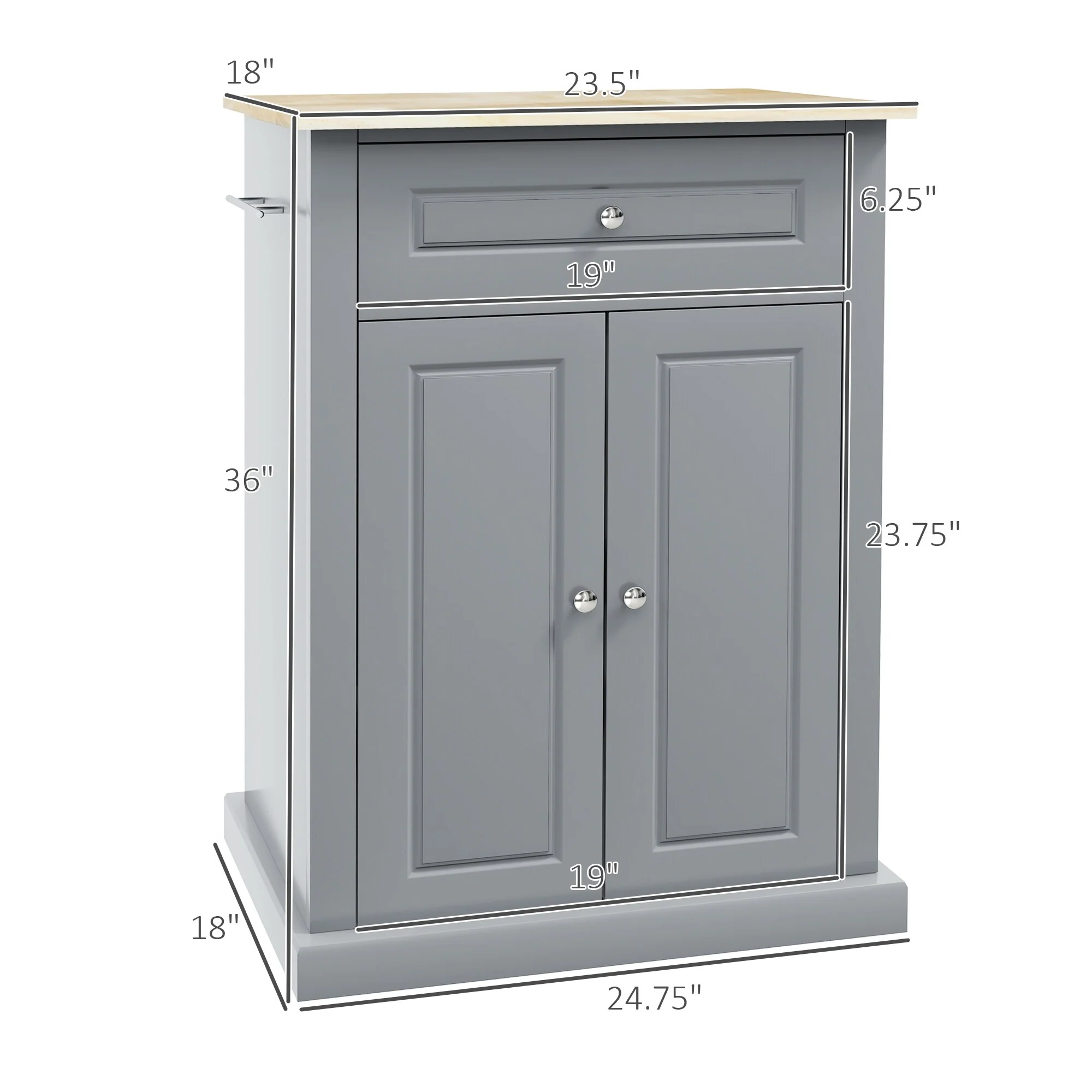 Rolling Kitchen Island Cart(no include stool)