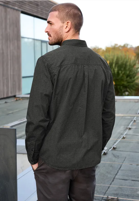 Gemustertes Popeline Hemd