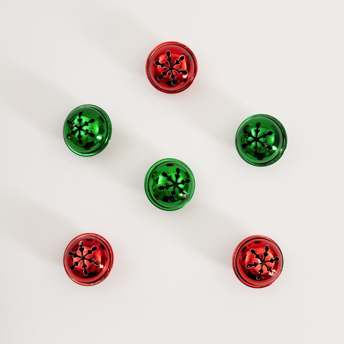 Zestaw zawieszek RIJA AMERI dzwonki czerwono-zielone 6 szt.