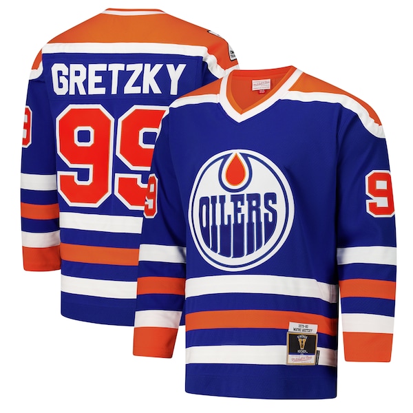 Wayne Gretzky Edmonton Oilers 1979-80 Power Play Jersey - Royal