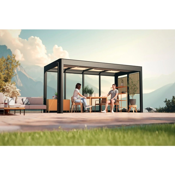 Pergola »SunCover«, Infinity 4.2, (BxH): 443 cm x 229 cm, Wandstärke: 6 mm, Acrylglas klar