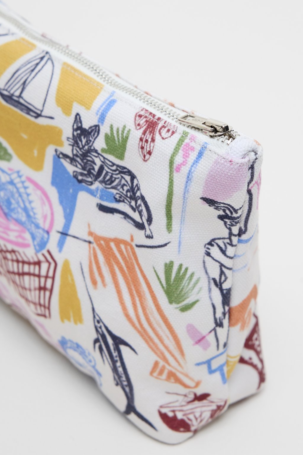 Kleine Baumwolltasche mit Print