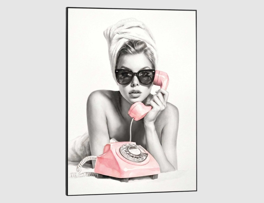 Bild Slim Frame Black Fashion Calling 50x70cm