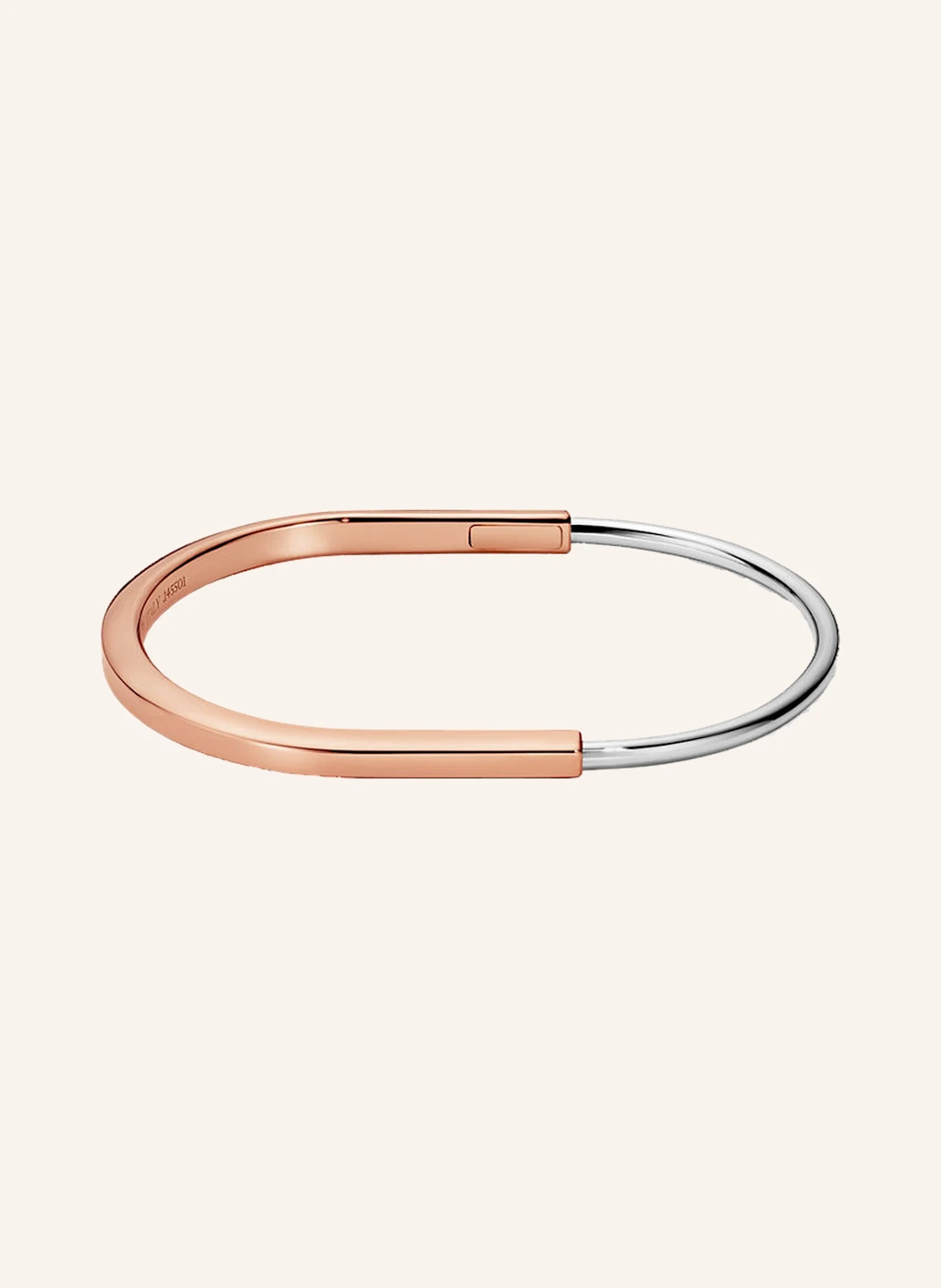 TIFFANY & Co. Armreif TIFFANY LOCK aus 18 Karat Rosé- und Weißgold