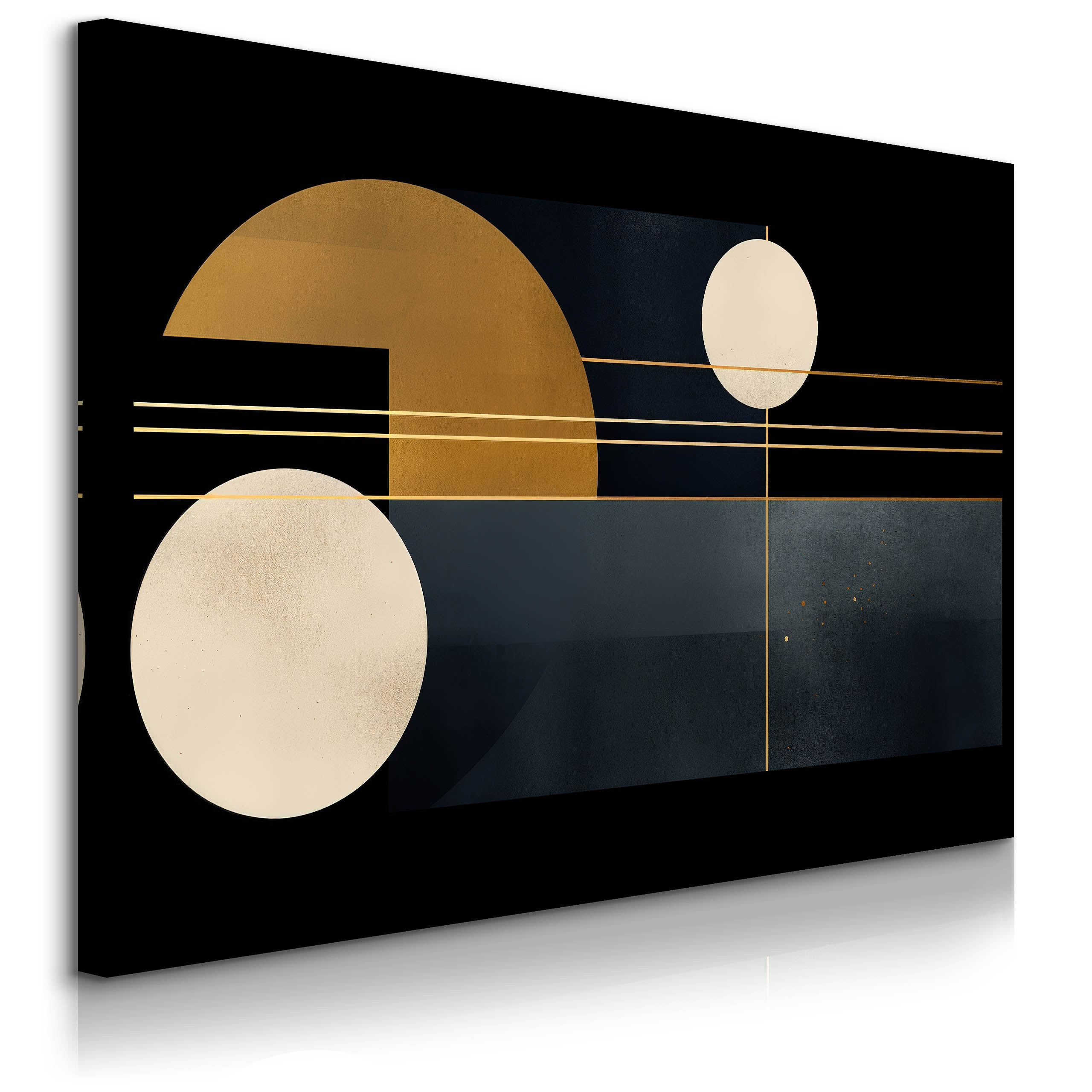 Obraz Złote Kształty Geometryczne 30x20cm