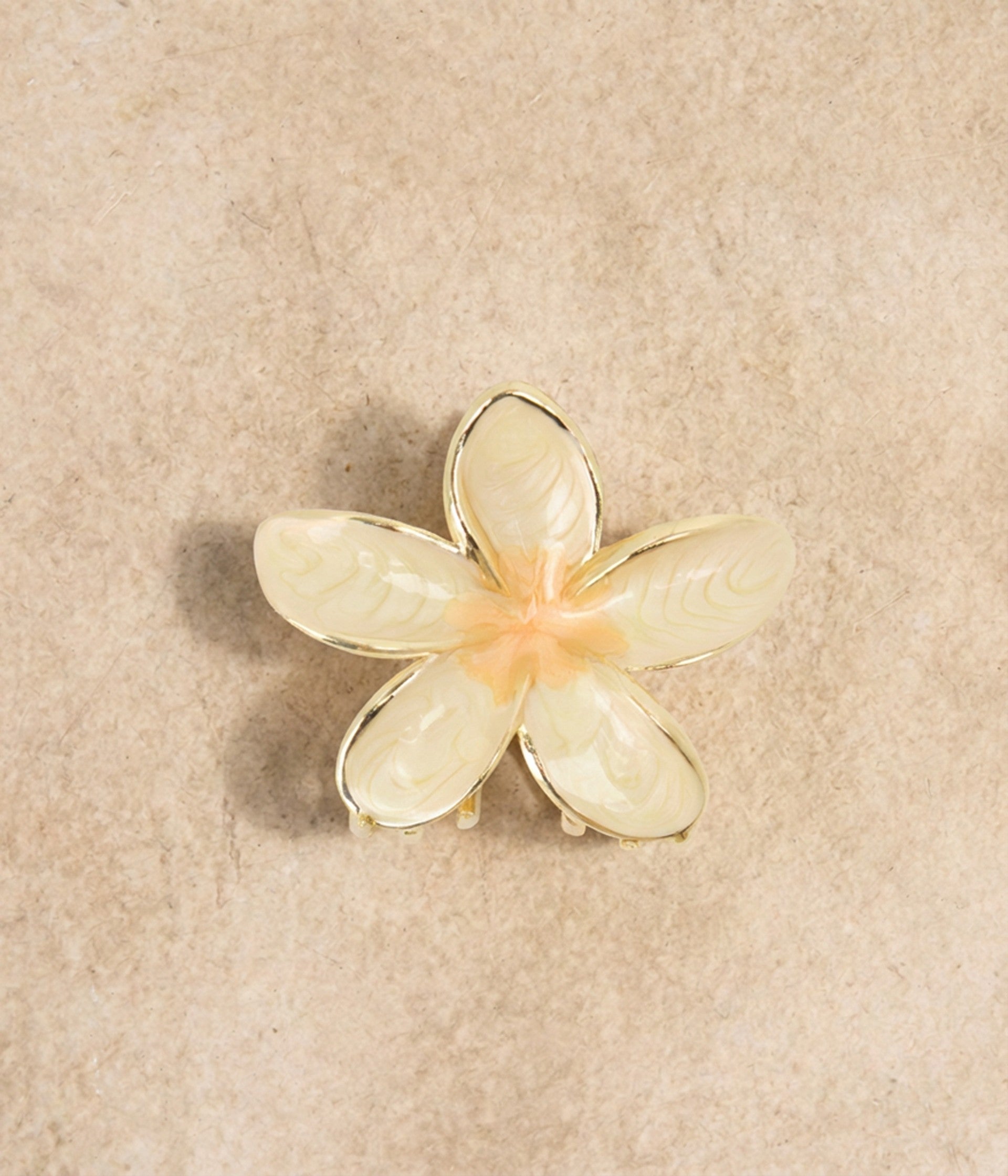 Pince fleur beige Porea