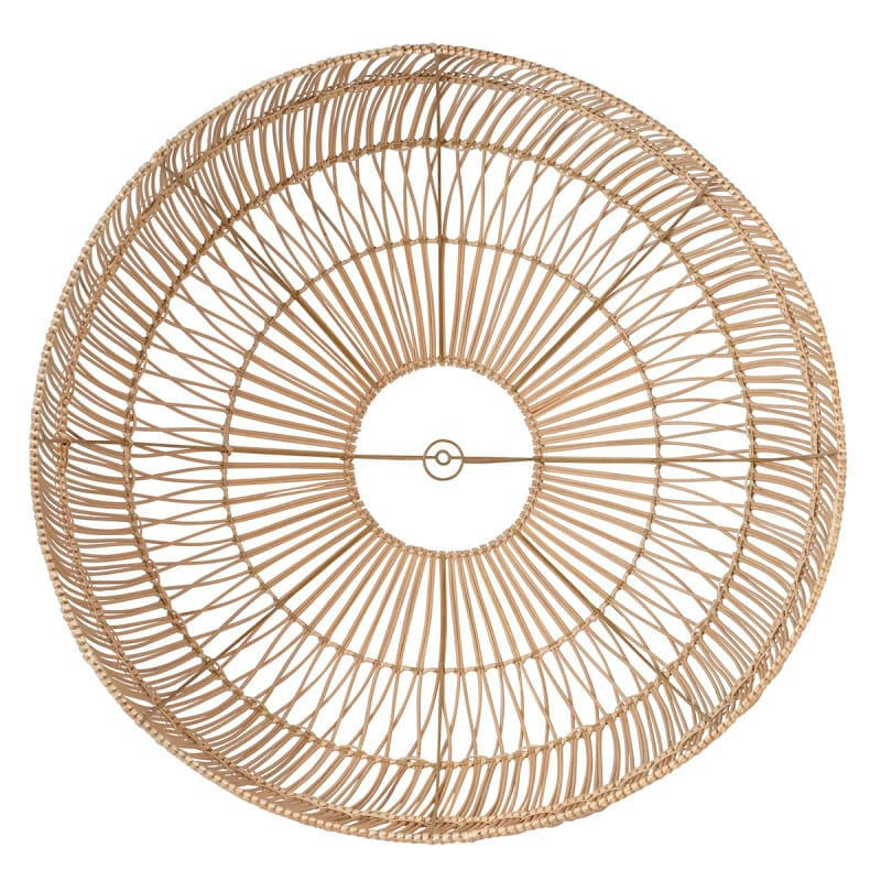 - Abat jour en rotin naturel