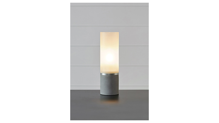 Lampa stołowa Molo 40 cm betonowa szara