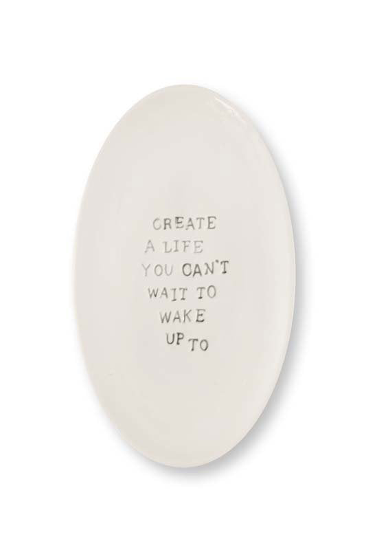 vtwonen Muurdecoratie - Create - Keramiek - Gebroken wit - 15x25.5x1.5cm