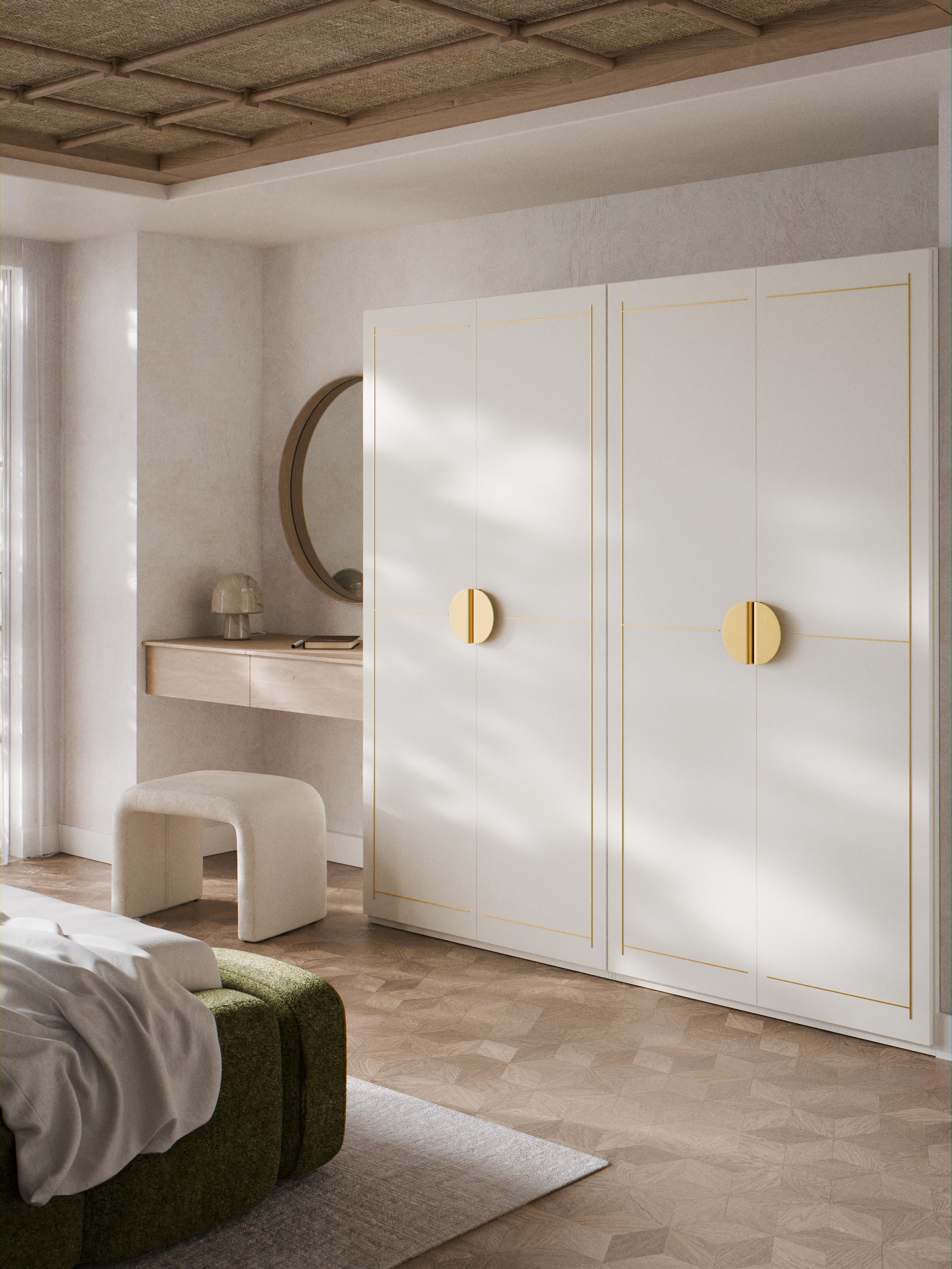 Modularer Drehtürenschrank Denise, 200 cm Breite, in verschiedenen Größen