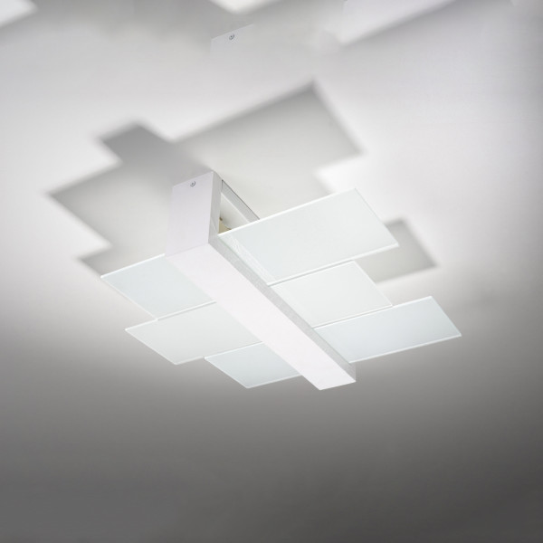 Plafon REBIRD biały 2xE27x15W wym:12x43x43cm IP20 Pure Lume