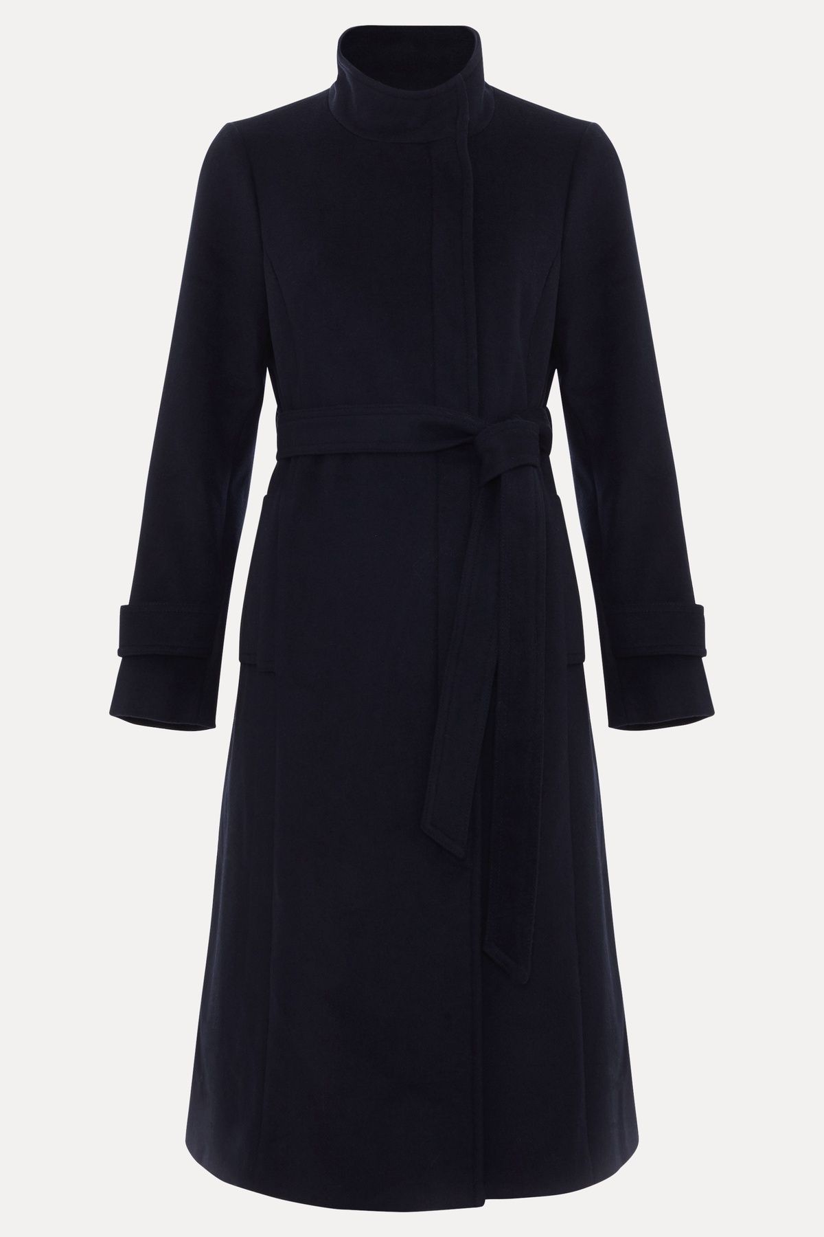 Phase Eight Belted Funnel Collar Coat