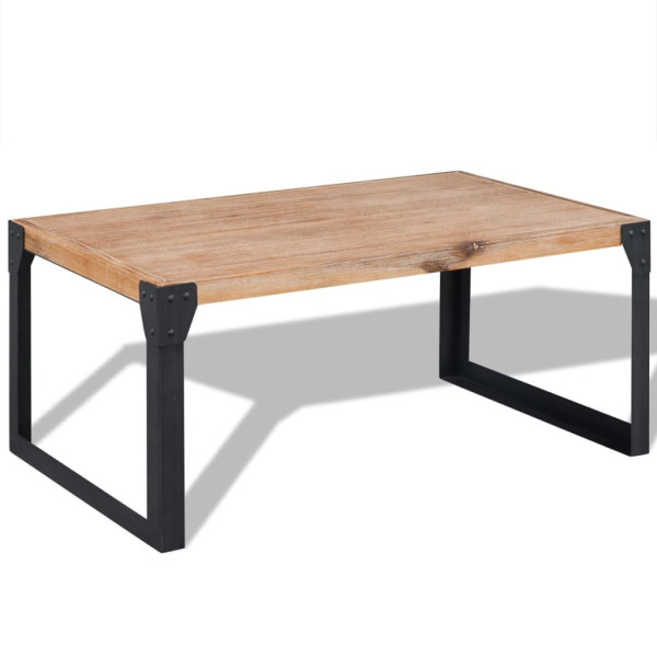 Stolik Kawowy Ława Stół Brązowy Drewniany 100x60x45 Do Salonu Do Pokoju