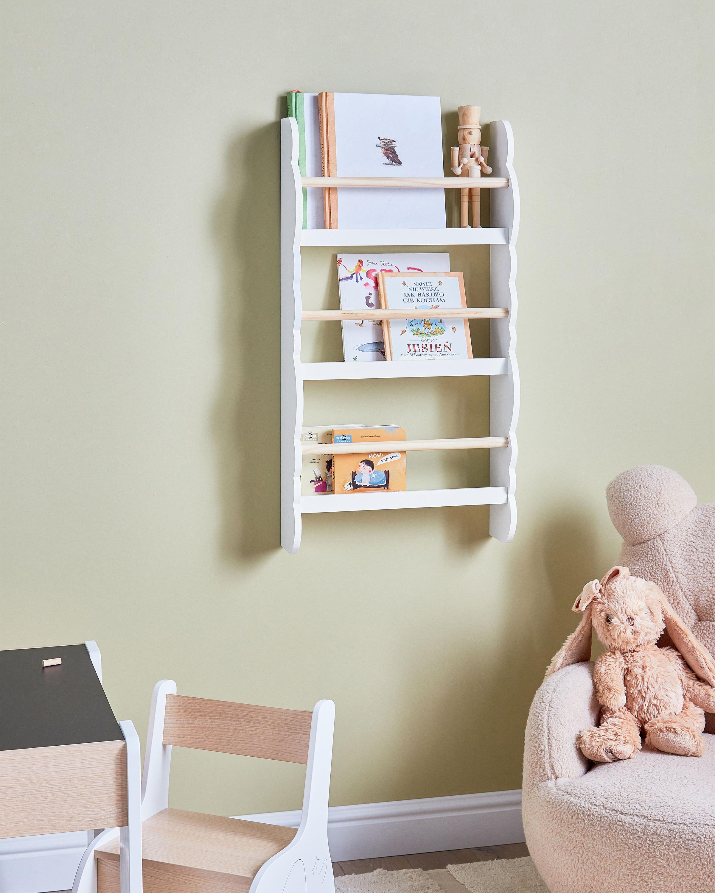 Wall Bookshelf RIGOLET 80 cm White