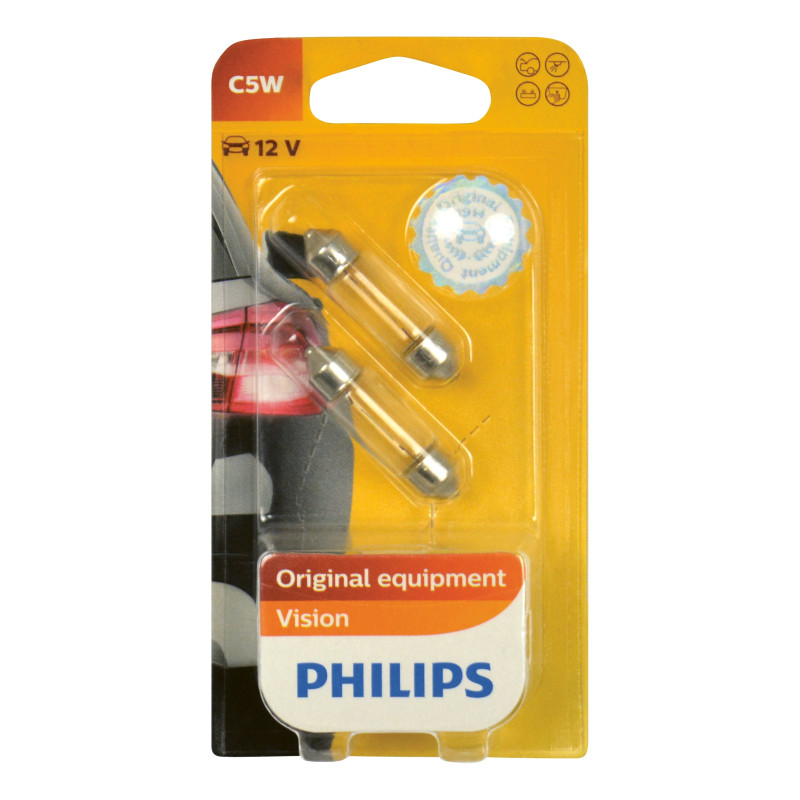 Ampoule C5W Vision 5 W 2 pièces PHILIPS