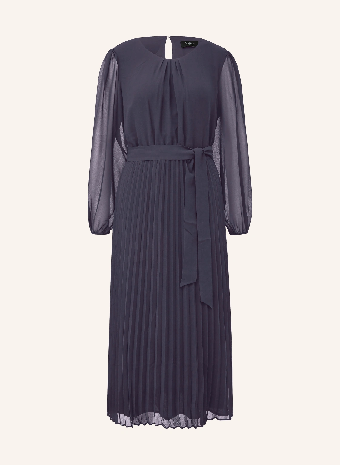 s.Oliver BLACK LABEL Kleid mit Plissees