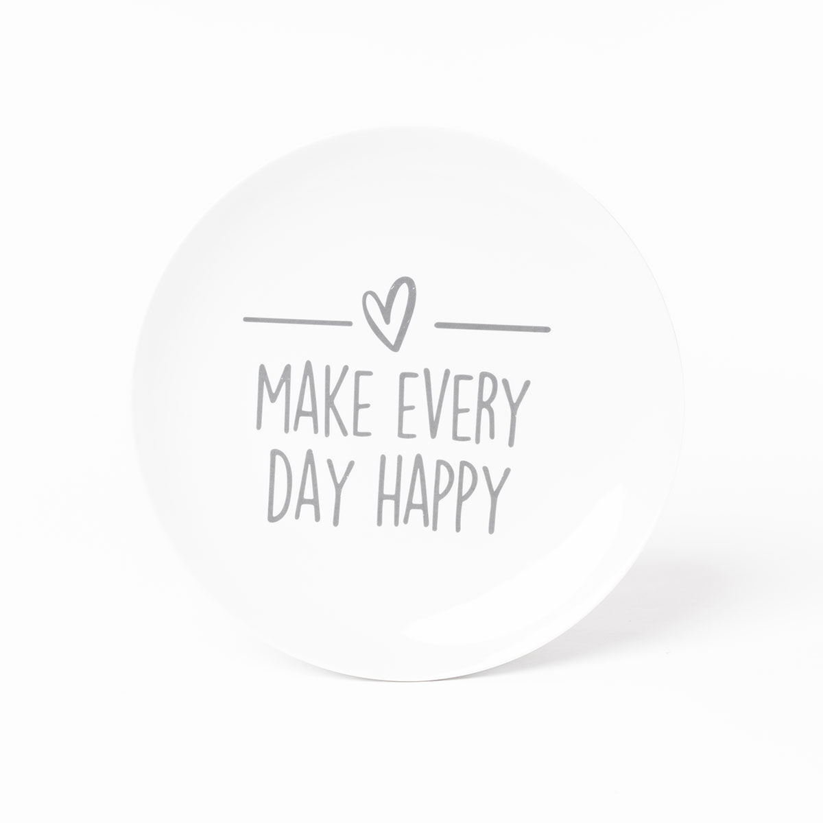 Prato De Sobremesa Hapy III Em Porcelana 19cm