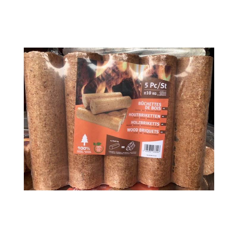 Bûches de bois compressées 10 kg