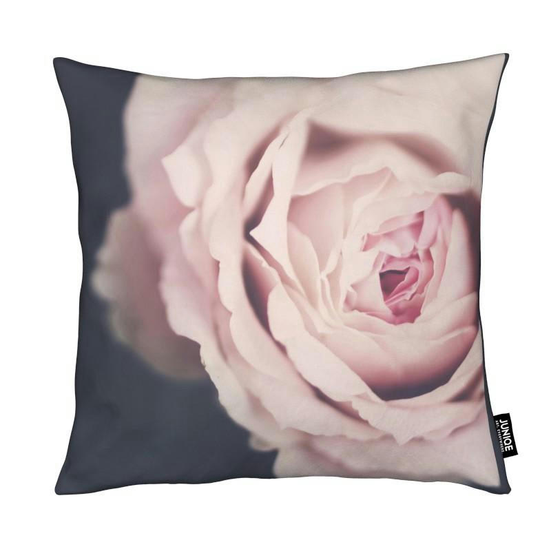 ROSE PINK - Coussin en microfibre en gris & noir 50x50