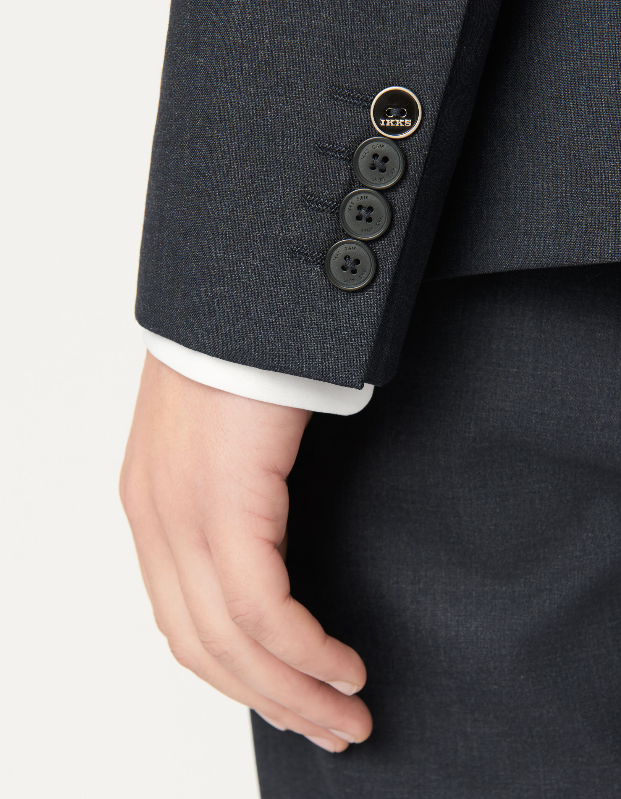 Veste de costume marine 100% laine Homme
