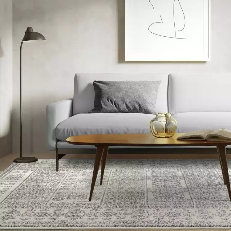 Asiatic Nova Tribal Grey Cut Pile Rug - 120x170cm