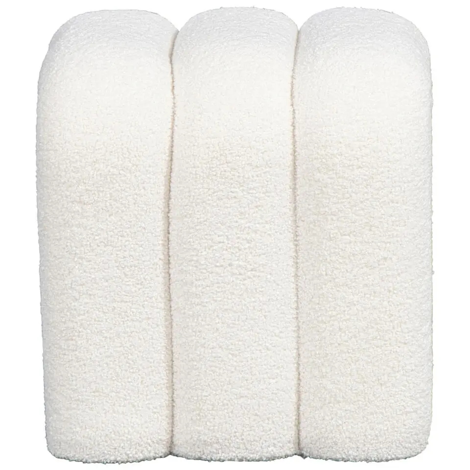 Poef Alfaro - wit - 45x38x41 cm