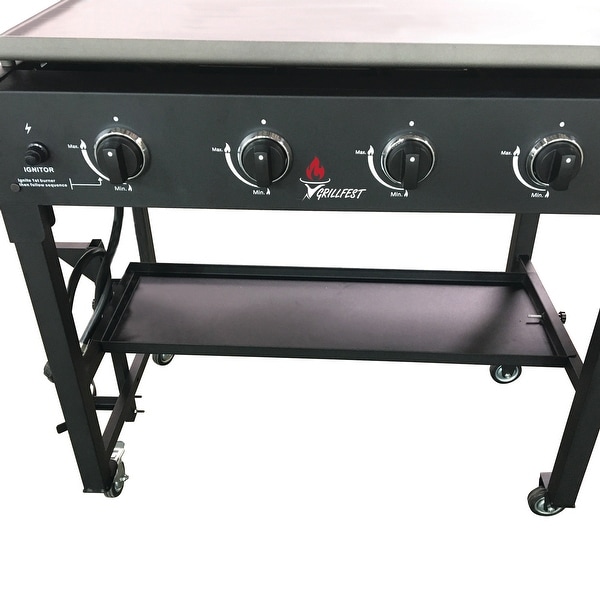 GrillFest 36" 4-Burner Gas Griddle with HD Canvas cover - 790