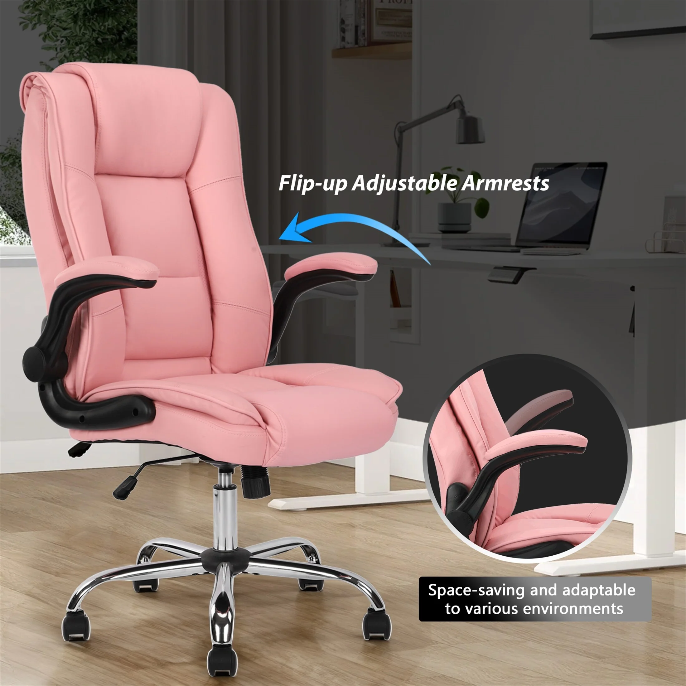 Executive Chair PU Leather Home Desk Chair