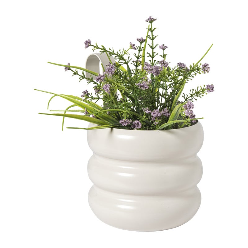 Hangbloempot bubbles - beige - &Oslash;15x20 cm