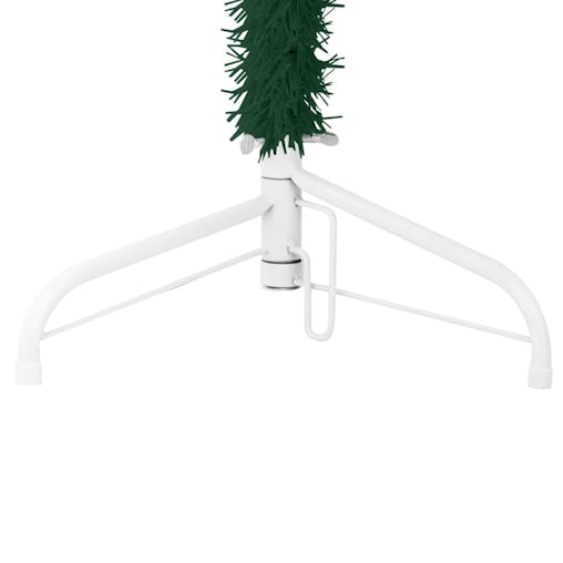 NNEVL Slim Artificial Half Christmas Tree with Stand Green 240 cm