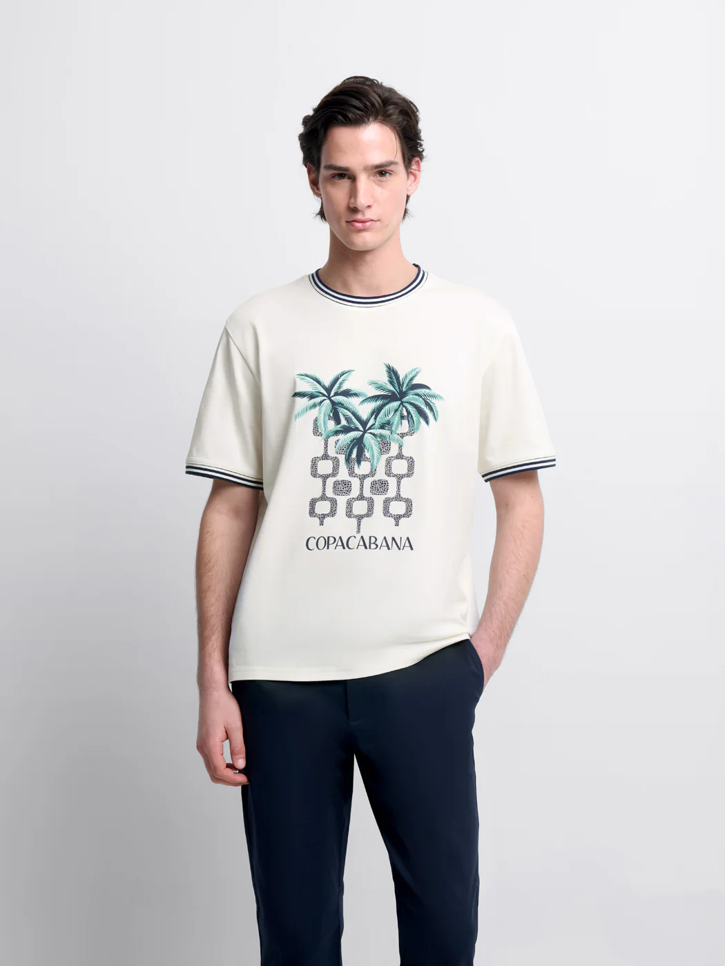 T-shirt col rond imprimé